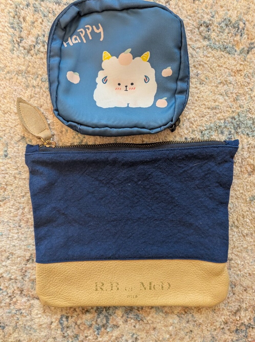 Set Of 2 Pouches, Happy Creature
